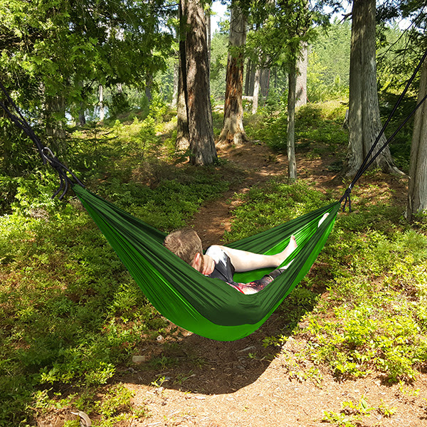 Fruit Green and Dark Green Double Person Camping Hammock Outdoor Travel Swing | eBay