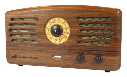 Tesslor R601SW Stereo Tube AM/FM Radio, Bluetooth 3.0 Streaming, Incredible Tube Amplified Sound, Vintage Radio, Solid Walnut Cabinet On Sale