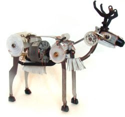 Robot animal sculptures made from found electronics / Boing Boing
