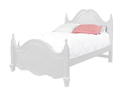 Angellina White Finish Solid Wood Queen Size Bed ~ Headboard 
