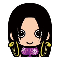 One Piece ハンコックのちびキャラスタンプ Lineスタンプ 5in By Sinpei