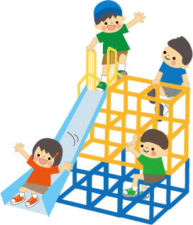 遊ぶ子どものイラスト 無料素材