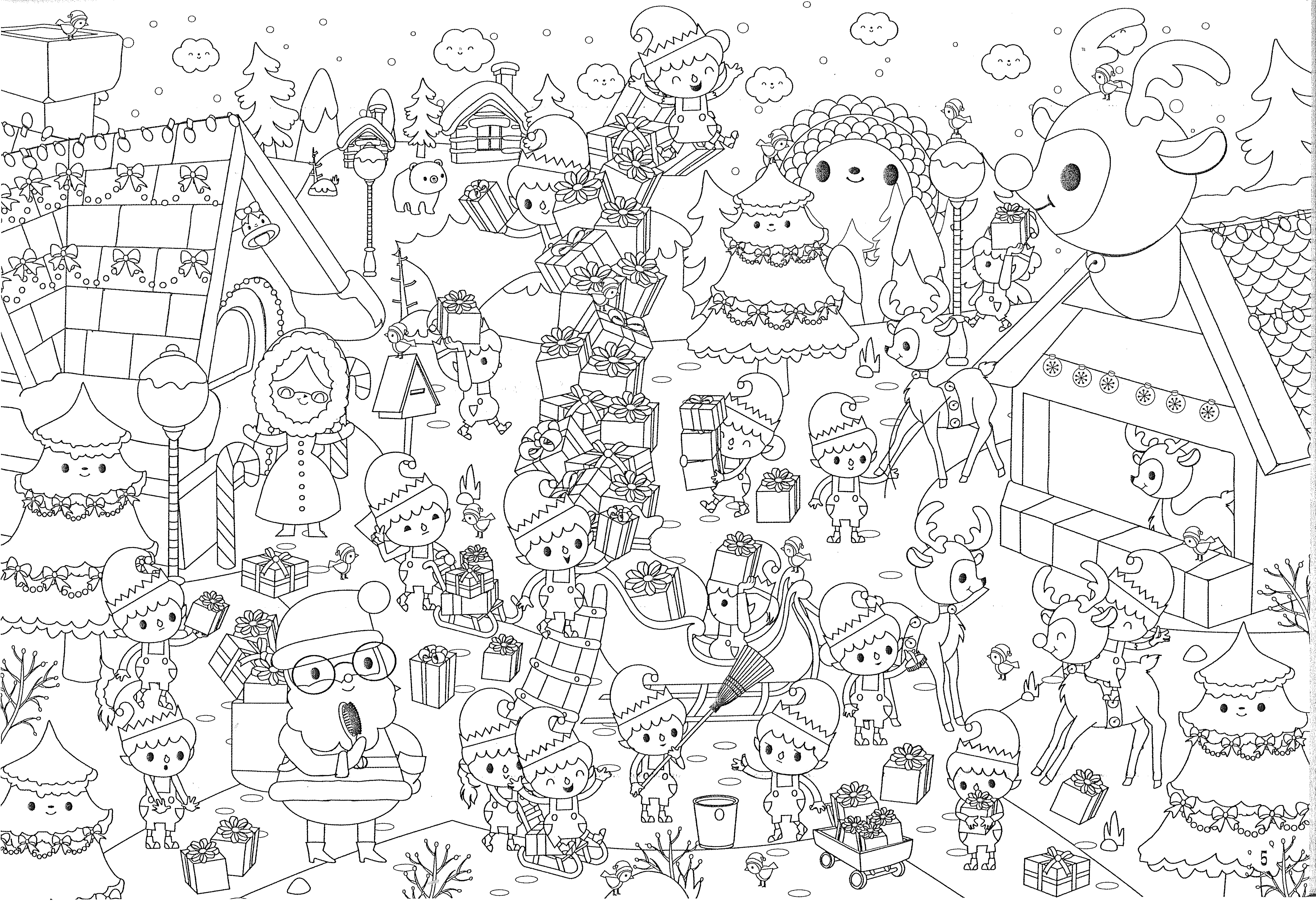 Des coloriages de No l
