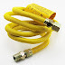 Using Flexible Gas Line / The use of old flexible connectors can cause leaks and personal injury.