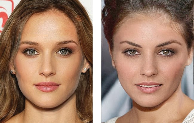 Portraits of Eight Beautiful Celebrities Morphed into a ...