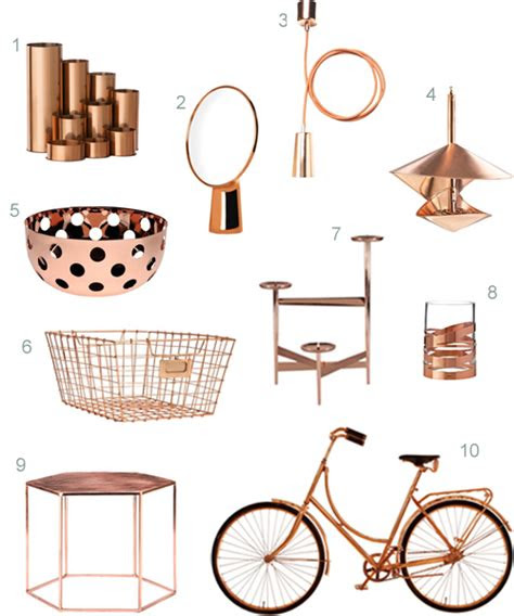 modern copper home accessories stylecarrot