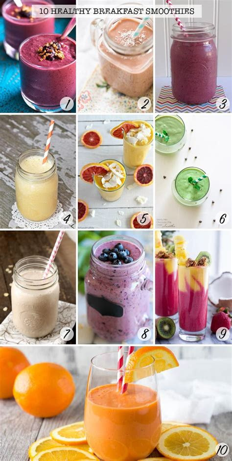 healthy breakfast smoothie recipes ideas