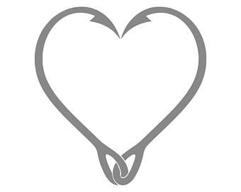 Download Fishing Hook Heart Clipart | Free download on ClipArtMag