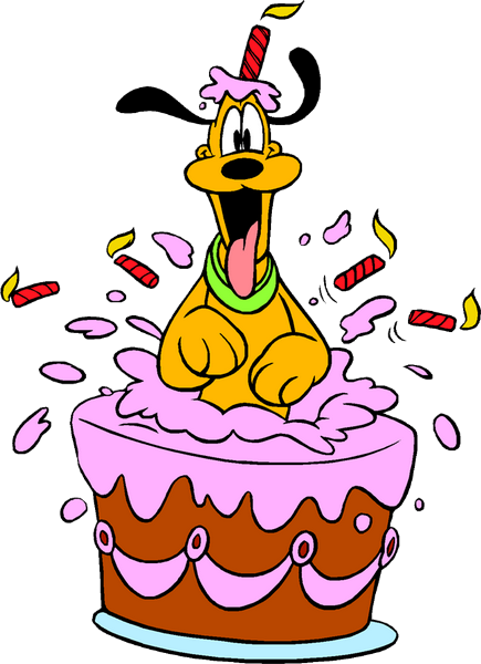 Disney Gateau D Anniversaire Et Pluto Le Chien Png