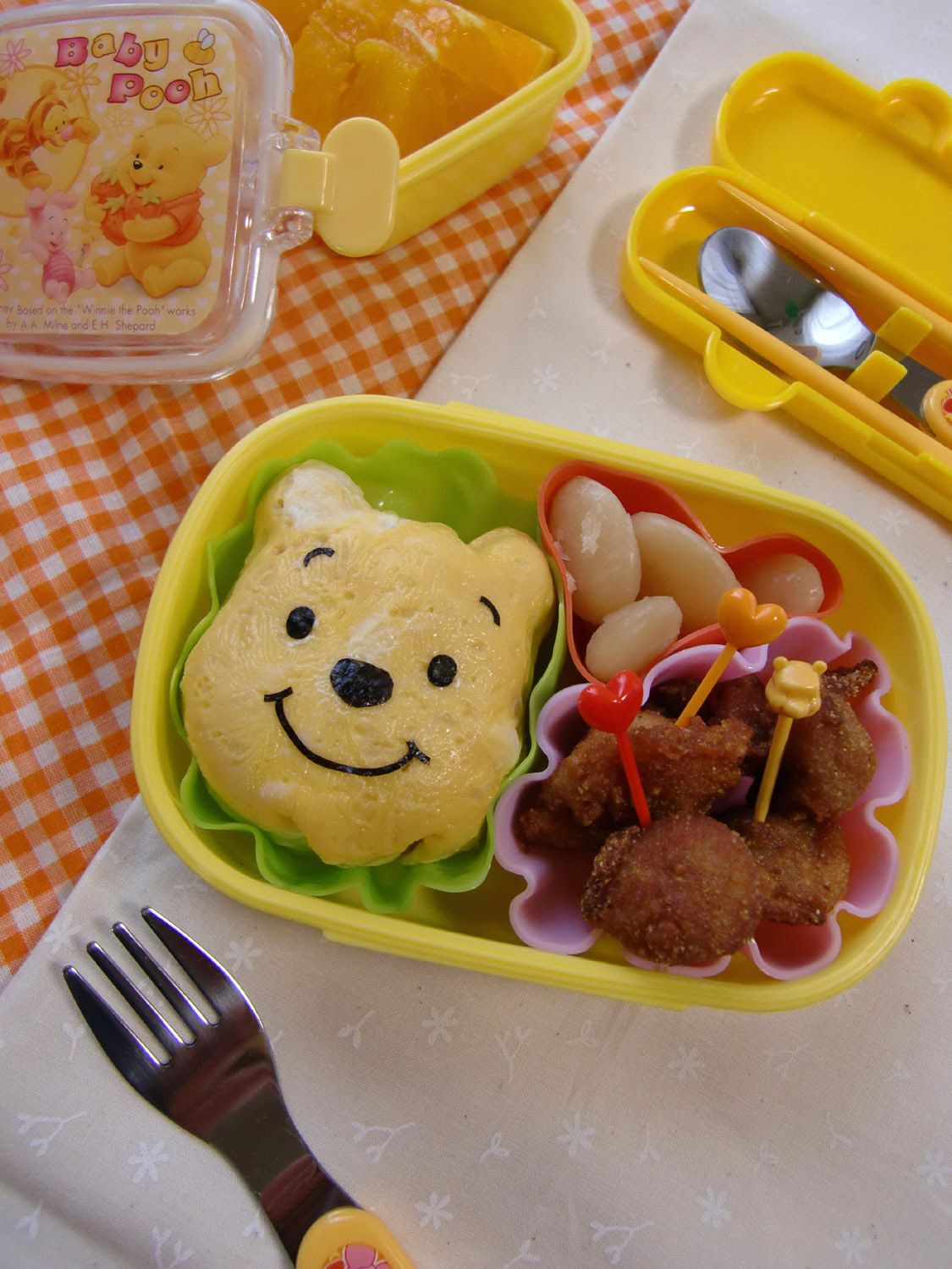 プーさんオムライス弁当 簡単 かわいい 幼稚園お弁当