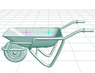 3dモデル 手押し車 一輪車 猫車 Comic Studio3dモデル配布所