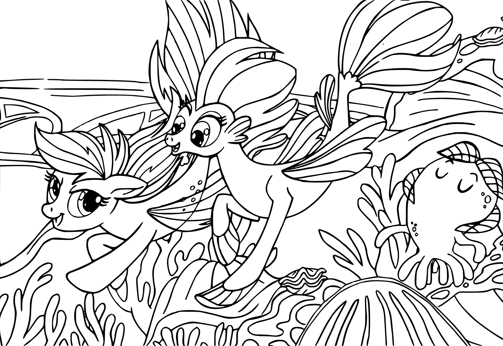 Download My Little Pony The Movie coloring pages to download and print for free