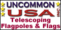 Uncommon USA Telescoping Flagpoles and Flags