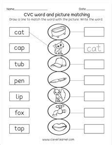 cvc word worksheets for preschool and kindergarten kids cvc words
