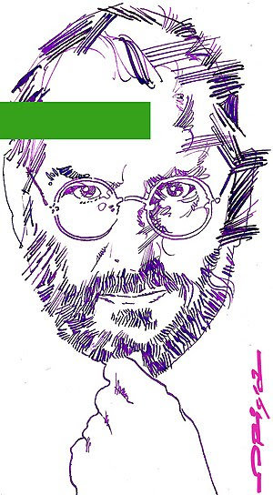Steve Jobs, portrait by italian artist Grazian...