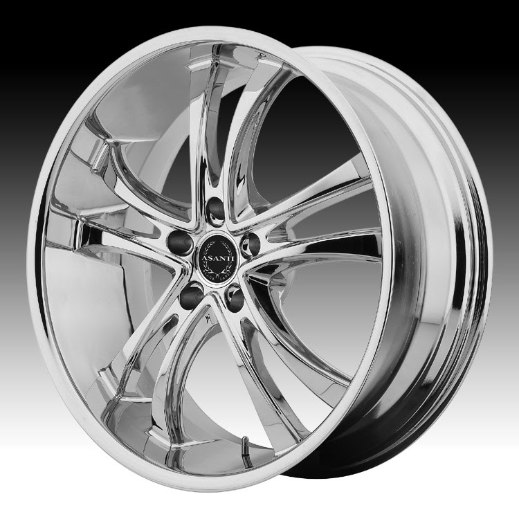 Asanti Black Label ABL-6 Chrome Custom Wheels Rims ...