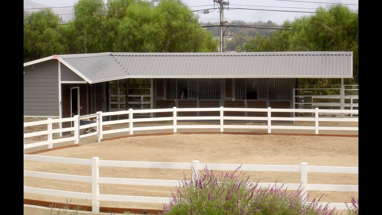 l shaped shedrow horse barn - youtube