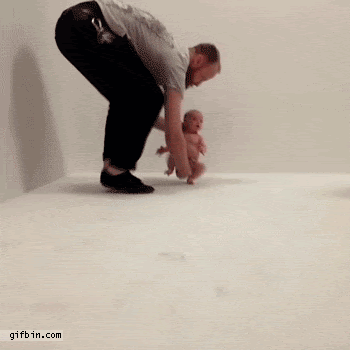 funny baby walking gif