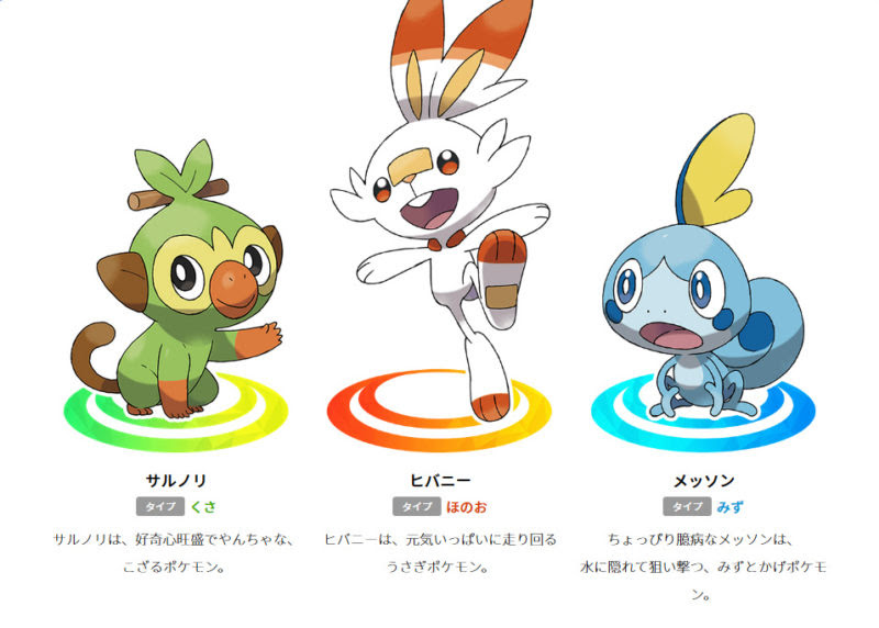 ポケモンソードシールド 剣盾 の御三家の最終進化のタイプは ポケモン剣盾 ソードシールド 攻略 最新情報 Pokemon Times