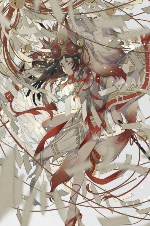 和风狐狸 万图壁纸网
