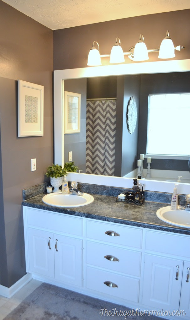 Download How to frame out that builder basic bathroom mirror (for ...