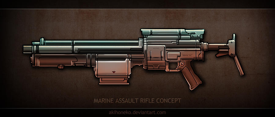 rifle concept. Rifle concept by ~Akihoneko on