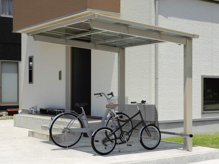 正規 三協アルミセルフィ自転車バイク用 カーポートを値引50 工事販売 愛知三重岐阜