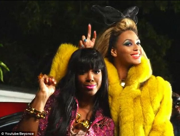 Best friends forever: The former Destiny's Child members share a goofy moment onscreen 