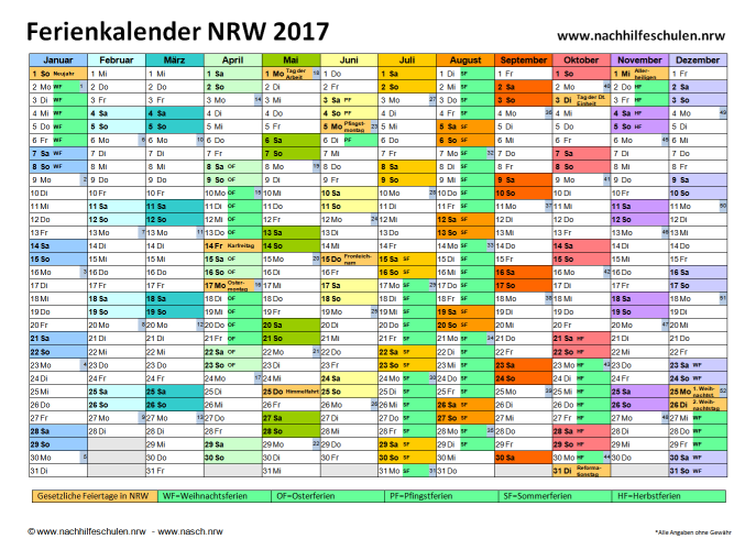 Kalender 2021 Nrw - Feiertage NRW 2020, 2021 & 2022 (mit ...