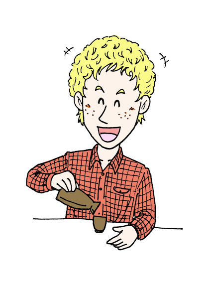 日本酒を笑顔で飲む外国人 訪日旅行者 無料イラスト配布サイトマンガトップ