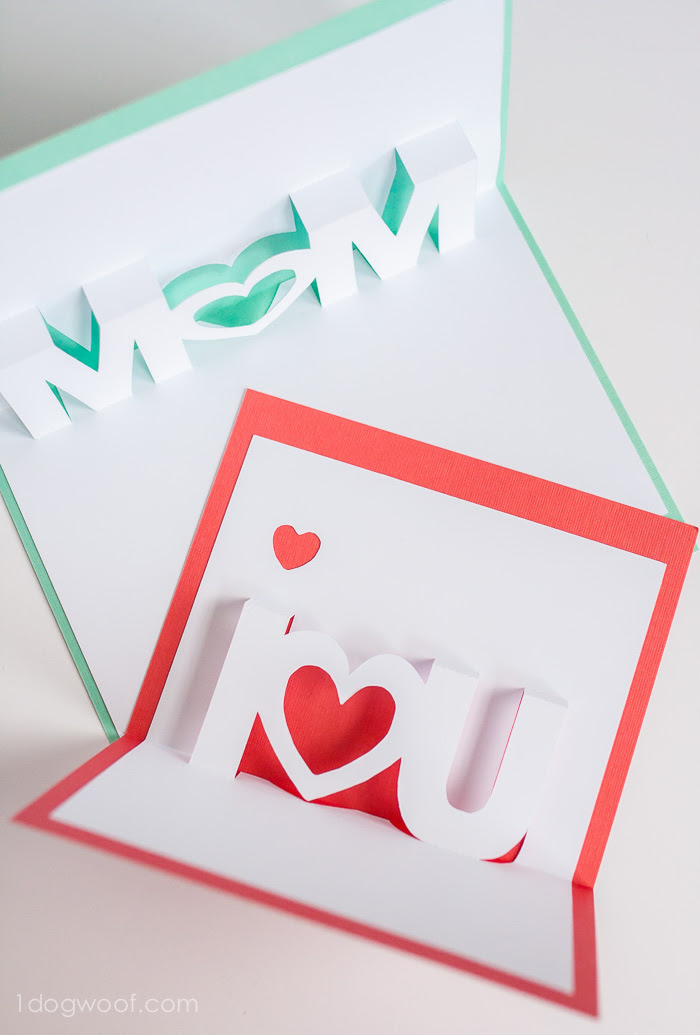 Download Mom, I Love You Pop Up Cards with Free Silhouette Cut ...