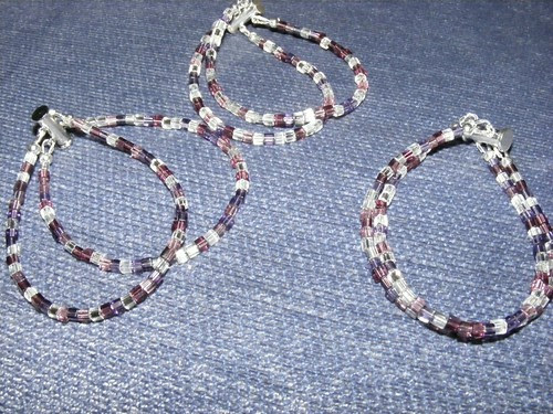 Purple bracelets