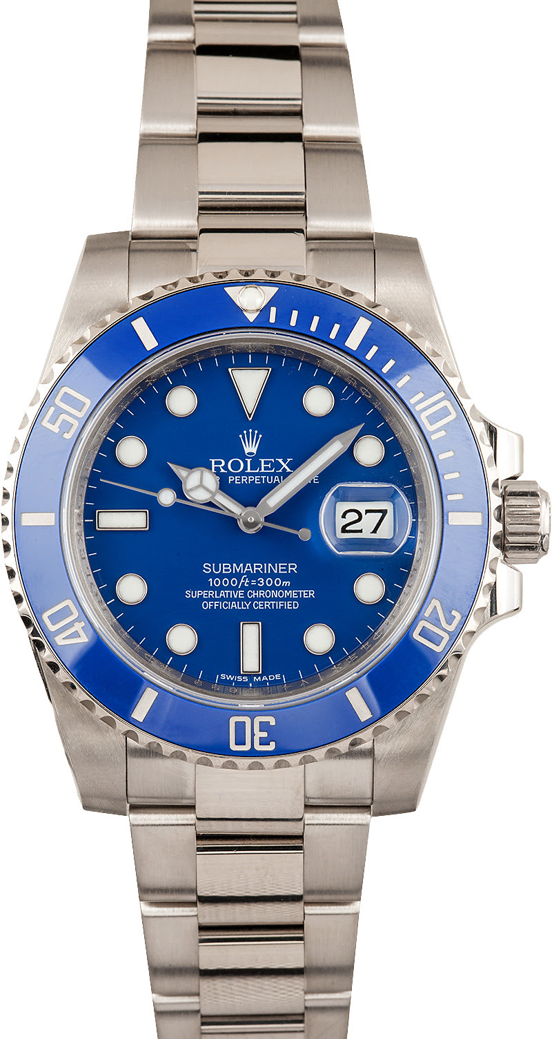 Rolex Submariner Anniversary White Gold 116619
