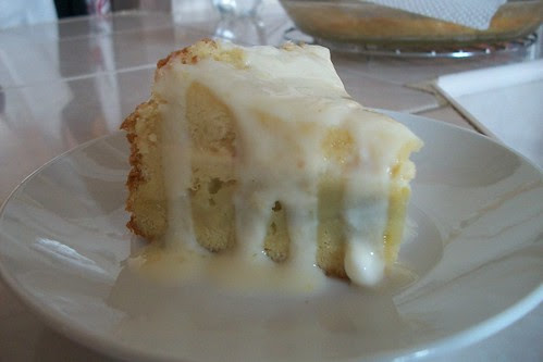 Pastel cremoso de naranja y yogur