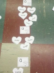 sorting by long vowel sound