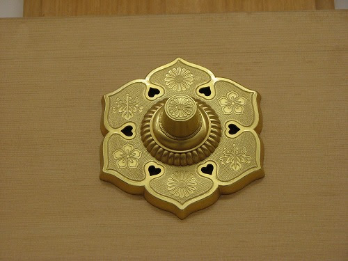 熊本城 本丸御殿の金具と畳
