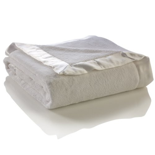 Elegant Baby Microfiber Blanket, White