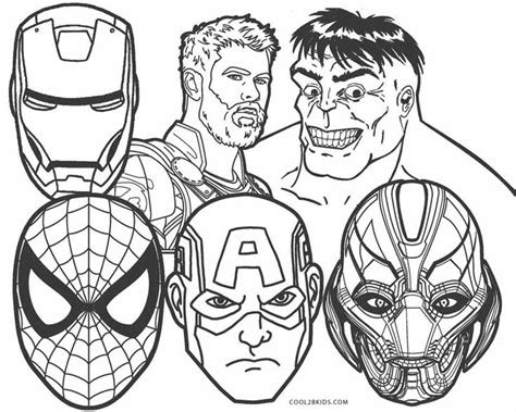  coloring pages of marvel