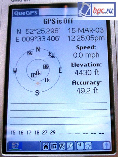 CeBIT 2003: Garmin iQue 3600