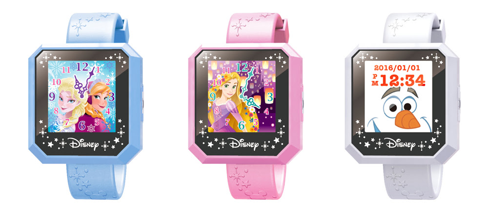 ディズニーキャラクターマジカルウォッチ ピンク ブルー ホワイト セガトイズ