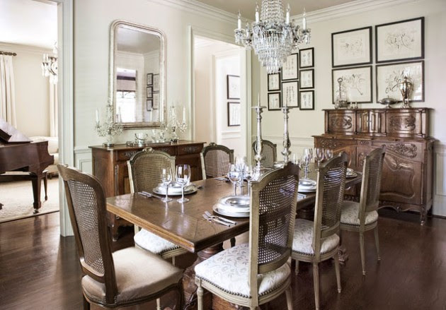 28 Sleek English Country Dining Room Design Ideas