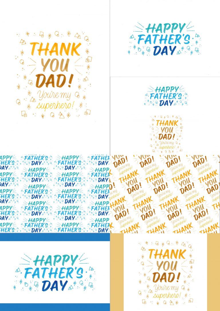 ハンドレタリングで彩る 父の日 無料テンプレート Tombow Fun Art Studio トンボ鉛筆