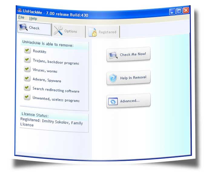 UnHackMe screenshot