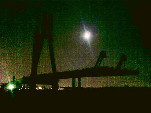 河濱夜騎