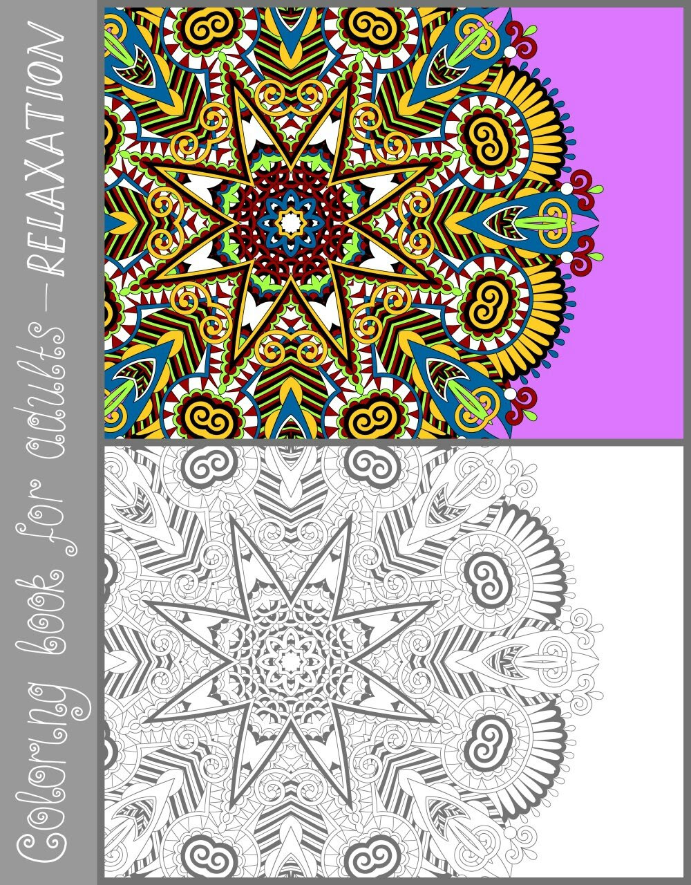 Belle Coloriage Adulte Avec Modele Couleur | Imprimer et ...
