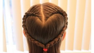 ハートヘア１ Heart Shape Dutch Braid Youtube