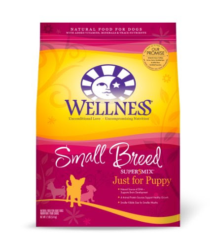 Wellness Super5Mix Dry Dog Food for Small Breed Dogs, Just for Puppy Recipe, 12 lb. Bag