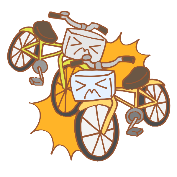 すべての動物の画像 ぜいたく自転車 転倒 イラスト 無料