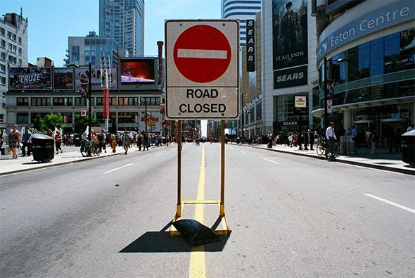 road closures toronto