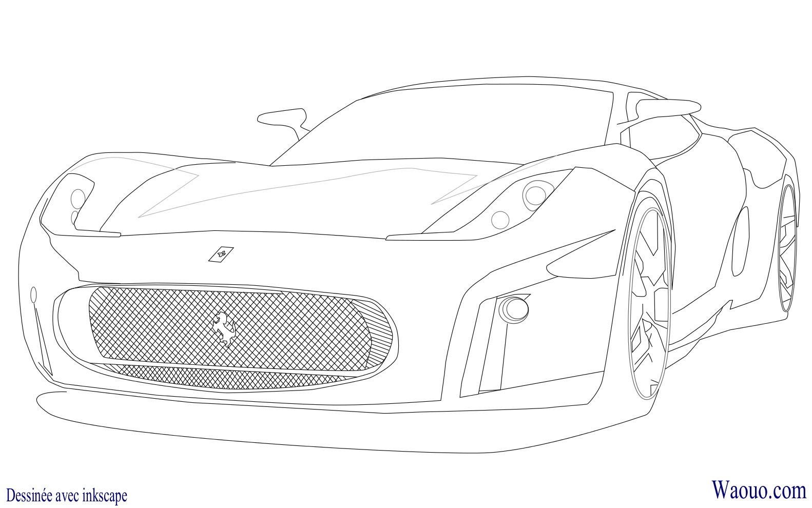 Coloriage De Voiture A Imprimer